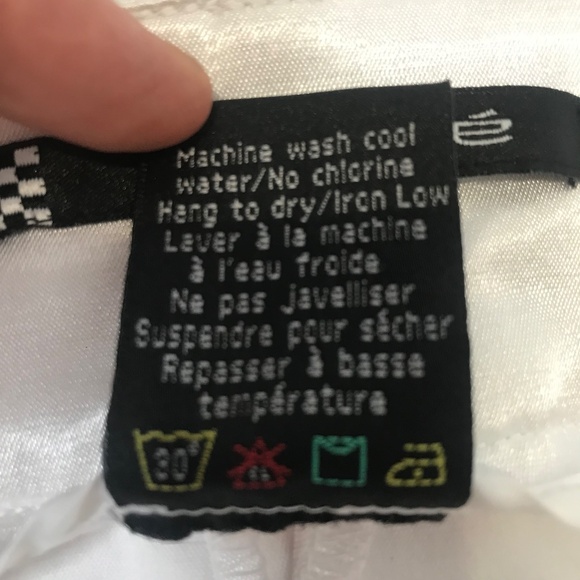 Women’s Ivory Satin Button Front Pencil Skirt High Waist Size 13/14 (Large) - Picture 9 of 12